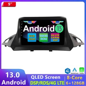 9" Android 13.0 Autoradio DVD Player GPS Navigation Stereo für Ford Kuga (2013-2019)-1