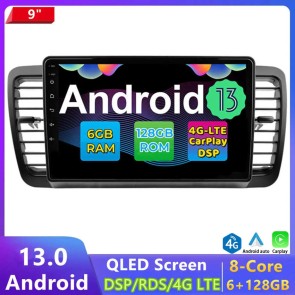 9" Android 13.0 Autoradio DVD Player GPS Navigation Stereo für Subaru Outback (Ab 2003)-1