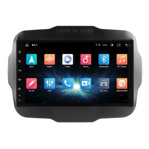 Jeep Renegade Android 12 Autoradio GPS Navigationsysteme mit 8-Core 8GB+128GB Touchscreen Parrot Bluetooth Lenkradfernbedienung Mikrofon DAB SD USB WiFi 4G-LTE DSP CarPlay - 9