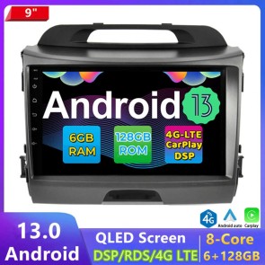 9" Android 13.0 Autoradio DVD Player GPS Navigation Stereo für Kia Sportage (Ab 2010)-1