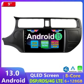 9" Android 13.0 Autoradio DVD Player GPS Navigation Stereo für Kia Rio UB (2011-2015)-1