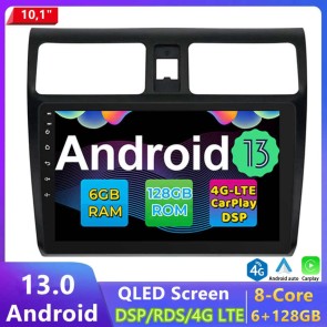 10" Android 13 Autoradio DVD Player GPS Navigation Stereo für Suzuki Swift (Ab 2004)-1