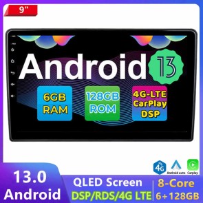 9" Android 13.0 Autoradio DVD Player GPS Navigation Stereo für Fiat 500L (2012-2017)-1