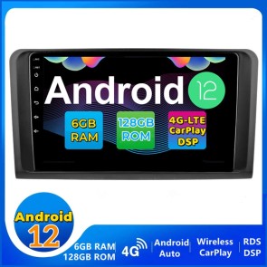 9" Android 12.0 Autoradio DVD Player GPS Navigation Stereo für Mercedes ML W164 (Ab 2005)-1