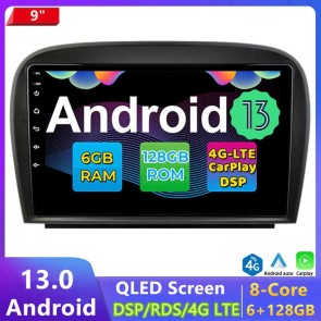 9" Android 13.0 Autoradio DVD Player GPS Navigation Stereo für Mercedes SL R230 (Ab 2001)-1