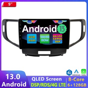 9" Android 13.0 Autoradio DVD Player GPS Navigation Stereo für Honda Accord 8 (2008-2012)-1