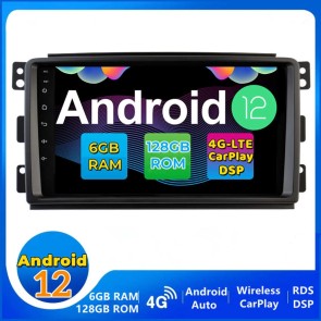 9" Android 12.0 Autoradio DVD Player GPS Navigation Stereo für Smart ForTwo (2005-2010)-1