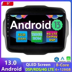 9" Android 13.0 Autoradio DVD Player GPS Navigation Stereo für Jeep Renegade (2016-2021)-1