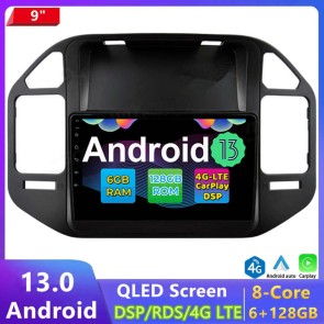 9" Android 13.0 Autoradio DVD Player GPS Navigation Stereo für Mitsubishi Pajero 3 (Ab 1999)-1
