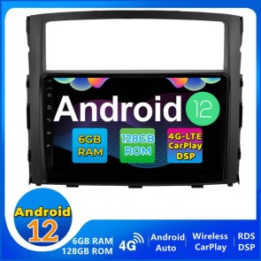 9" Android 12 Autoradio DVD Player GPS Navigation Stereo für Mitsubishi Pajero 4 (Ab 2006)-1