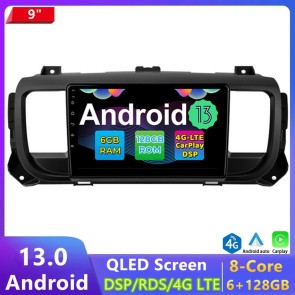 9" Android 13.0 Autoradio DVD Player GPS Navigation Stereo für Peugeot Expert (2016-2024)-1