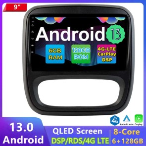 9" Android 13.0 Autoradio DVD Player GPS Navigation Stereo für Renault Trafic 3 (Ab 2014)-1