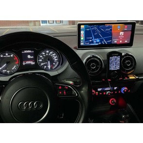 Audi A3 Android 13.0 Autoradio GPS Navigationsysteme mit 8GB+128GB Bluetooth Freisprecheinrichtung DAB DSP WiFi 4G CarPlay Android Auto - 10,25