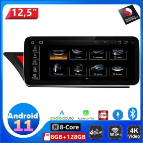 12,5" Android 11.0 Autoradio DVD Player mit GPS Navi für Audi S4 B8 8K (Ab 2009)-1