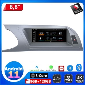 8,8" Android 11.0 Autoradio DVD Player mit GPS Navi für Audi S4 B8 8K (Ab 2009)-1