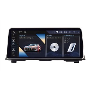 BMW 5er F10 Android 13.0 Autoradio GPS Navigationsysteme mit Octa-Core 8GB+128GB Touchscreen Bluetooth Freisprecheinrichtung DAB DSP SD USB WiFi 4G LTE CarPlay Android Auto - 12,35