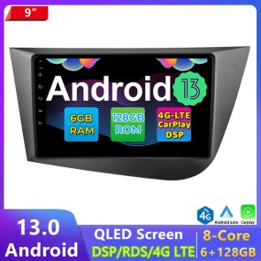 9" Android 13.0 Autoradio DVD Player GPS Navigation Stereo für SEAT Leon Mk2 (2005-2012)-1