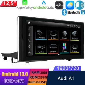 12,5" Android 13.0 Autoradio DVD Player GPS Navigation Stereo für Audi A1 8X (2010-2018)-1