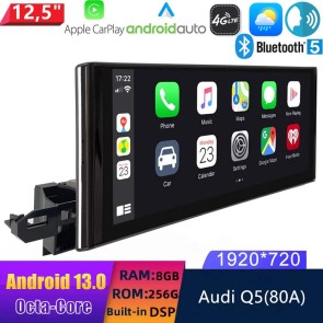 12,5" Android 13.0 Autoradio DVD Player GPS Navigation Stereo für Audi Q5 80A (2017-2021)-1