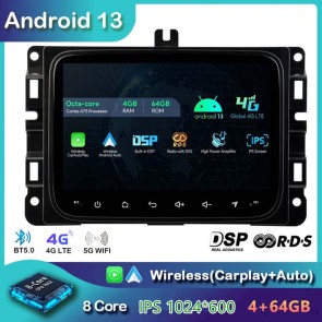 7" Android 13 Autoradio DVD Player GPS Navigation Stereo für Dodge RAM 1500/2500/3500 (2013-2018)-1