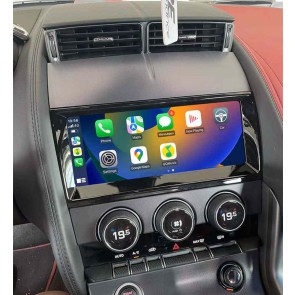 Jaguar F-Type Android 13 Autoradio GPS Navigation mit Octa-Core 4GB+64GB Bluetooth Freisprecheinrichtung DAB RDS DSP WiFi 4G-LTE Wireless CarPlay - 10,25