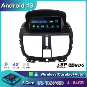 7" Android 13 Autoradio DVD Player GPS Navigation Stereo für Peugeot 207 (2006-2014)-1