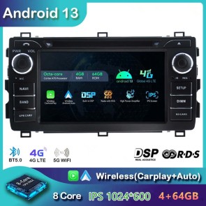 7" Android 13 Autoradio DVD Player GPS Navigation Stereo für Toyota Auris (2013-2017)-1
