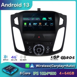 9" Android 13 Autoradio DVD Player GPS Navigation Stereo für Ford Focus 3 MK3 (2015-2018)-1