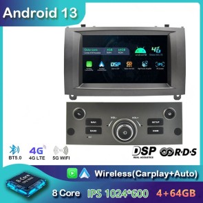 7" Android 13 Autoradio DVD Player GPS Navigation Stereo für Peugeot 407 (2004-2012)-1