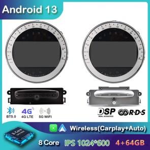 7" Android 13 Autoradio DVD Player GPS Navigation Stereo für MINI Coupé/Roadster R58/R59 (Ab 2011)-1