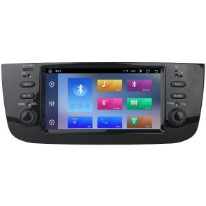 Fiat Grande Punto Android 14.0 Auto Stereo Multimedia Player GPS Navigationssystem mit 8G+256G Bluetooth DAB USB DSP WLAN 4G CarPlay 360° Kamera - Android 14 Autoradio GPS Navi DVD Player Kopfeinheit für Fiat Grande Punto (2012-2018)