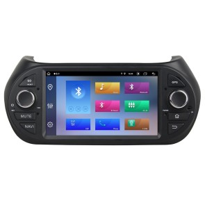 Fiat Qubo Android 14.0 Auto Stereo Multimedia Player GPS Navigationssystem mit 8G+256G Bluetooth DAB USB DSP WLAN 4G CarPlay 360° Kamera - 7