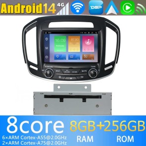 8" Android 14 Autoradio GPS Navi DVD Player Kopfeinheit für Opel Insignia (2014-2017)-1