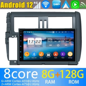 9" Android 13.0 Autoradio DVD Player GPS Navigation für Toyota Land Cruiser Prado J150 (2009-2013)-1