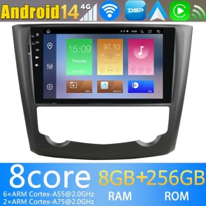 9" Android 14 Autoradio GPS Navi DVD Player Kopfeinheit für Renault Kadjar (2015-2020)-1