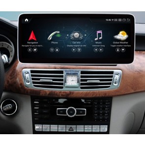 Mercedes CLS C218 Android 13.0 Autoradio GPS Navigationsysteme mit 8-Core 8GB+256GB Touchscreen Bluetooth Freisprecheinrichtung DAB DSP SWC 4G-LTE WLAN CarPlay - 12,5