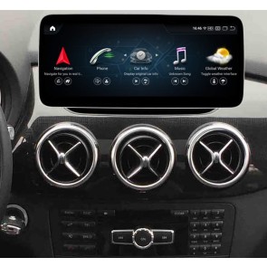 Mercedes W246 Android 13.0 Autoradio GPS Navigationsysteme mit 8-Core 8GB+256GB Touchscreen Bluetooth Freisprecheinrichtung DAB DSP 4G-LTE WLAN CarPlay - 12,5