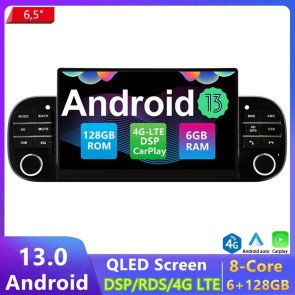 6,5" Android 13 Autoradio DVD Player GPS Navigation Stereo für Fiat Panda 319 (2013-2020)-1