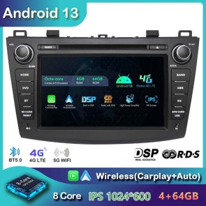 8" Android 13 Autoradio DVD Player GPS Navigation Stereo für Mazda 3 BL (Ab 2009)-1