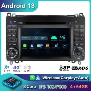 7" Android 13 Autoradio DVD Player GPS Navigation Stereo für Mercedes Viano W639 (2006-2014)-1