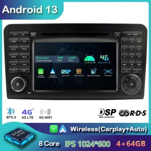 7" Android 13 Autoradio DVD Player GPS Navigation Stereo für Mercedes ML W164 (2005-2013)-1