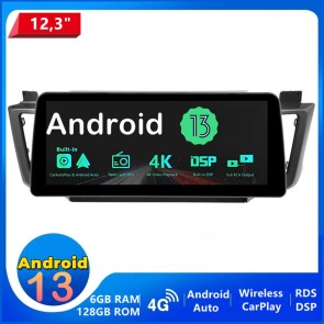 12,3" Android 13.0 Autoradio Multimedia Player GPS Navigationssystem Car Stereo für Toyota RAV4 (Ab 2012)-1