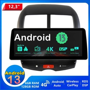 12,3" Android 13.0 Autoradio Multimedia Player GPS Navigationssystem Car Stereo für Peugeot 4008 (Ab 2012)-1