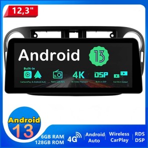 VW Tiguan Android 13 Autoradio GPS Navigation mit Octa-Core 6GB+128GB Bluetooth Freisprecheinrichtung DAB RDS DSP WiFi 4G-LTE Wireless CarPlay - 12,3