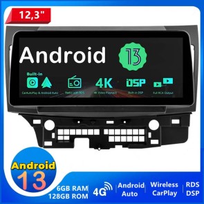 12,3" Android 13.0 Autoradio Multimedia Player GPS Navigationssystem Car Stereo für Mitsubishi Lancer (2008-2017)-1