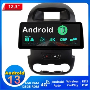 12,3" Android 13.0 Autoradio Multimedia Player GPS Navigationssystem Car Stereo für Ford Ranger (2011-2015)-1