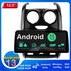 12,3" Android 13.0 Autoradio Multimedia Player GPS Navigationssystem Car Stereo für Dacia Duster (Ab 2014)-1