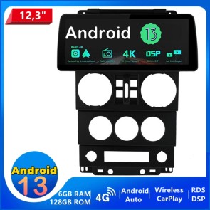 12,3" Android 13.0 Autoradio Multimedia Player GPS Navigationssystem Car Stereo für Jeep Wrangler (2007-2010)-1