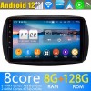 Smart ForTwo Android 12 Autoradio GPS Navigationsysteme mit 8-Core 8GB+128GB Touchscreen Parrot Bluetooth Lenkradfernbedienung Mikrofon DAB USB WiFi 4G-LTE DSP CarPlay - 9" Android 12.0 Autoradio DVD Player GPS Navigation für Smart ForTwo W453 (2015-2020)