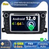 Smart ForTwo Android 12.0 Autoradio GPS Navigationsysteme mit Touchscreen Bluetooth Freisprecheinrichtung Mikrofon SWC DAB CD SD USB WiFi OBD2 Carplay Android Auto - Android 12 Autoradio DVD Player GPS Navigation Speziell für Smart ForTwo W451 (2011-2014)
